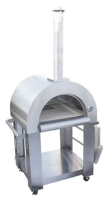 Kokomo Wood Fired Pizza Oven, 32” Stainless Steel, Freestanding or Built-In Options