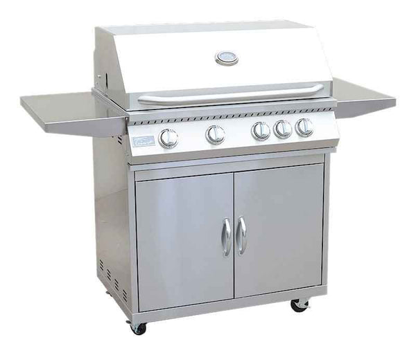 KoKoMo BBQ Grill Classic 32” 4-Burner with Cart, 304 Stainless Steel