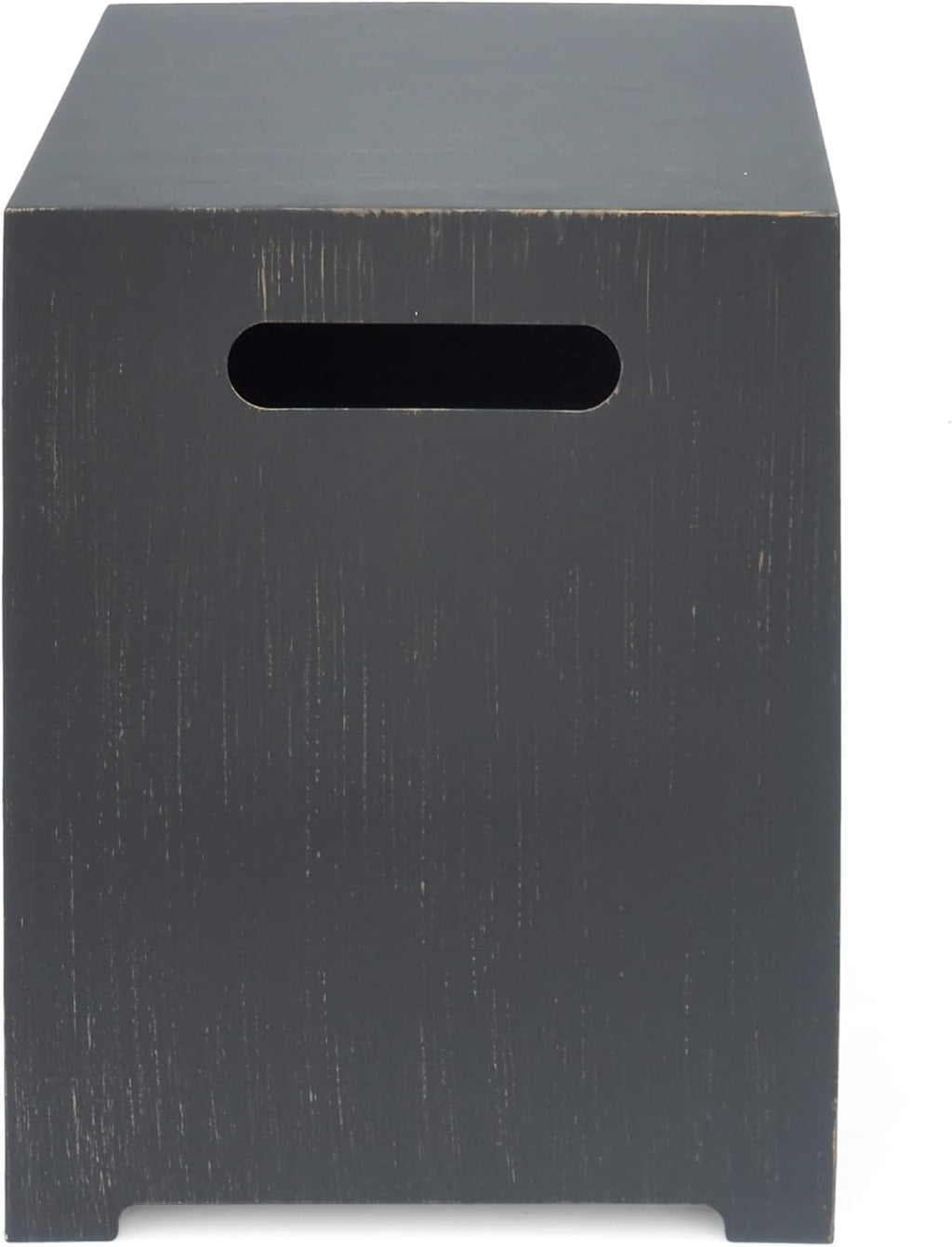 Welling Outdoor Rectangular Fire Pit with Tank Holder, Brushed Brown