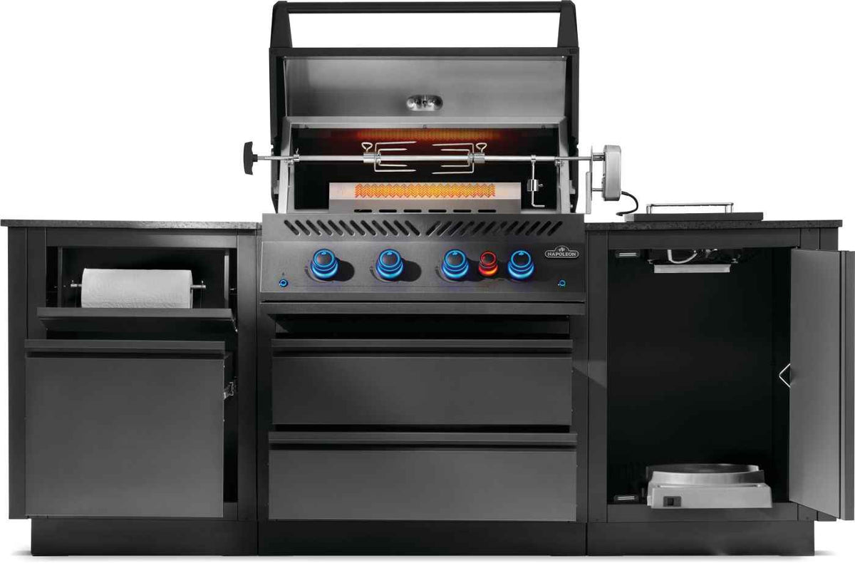 Patio Outdoor Kitchen - Patio Elegance OASIS™ 300 with Built-in 700 Series 32" Gas Grill