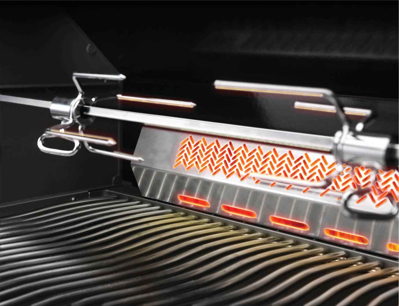 Elegant Patio Gas Grill with Infrared Rear Burner - Prestige PRO™ 665