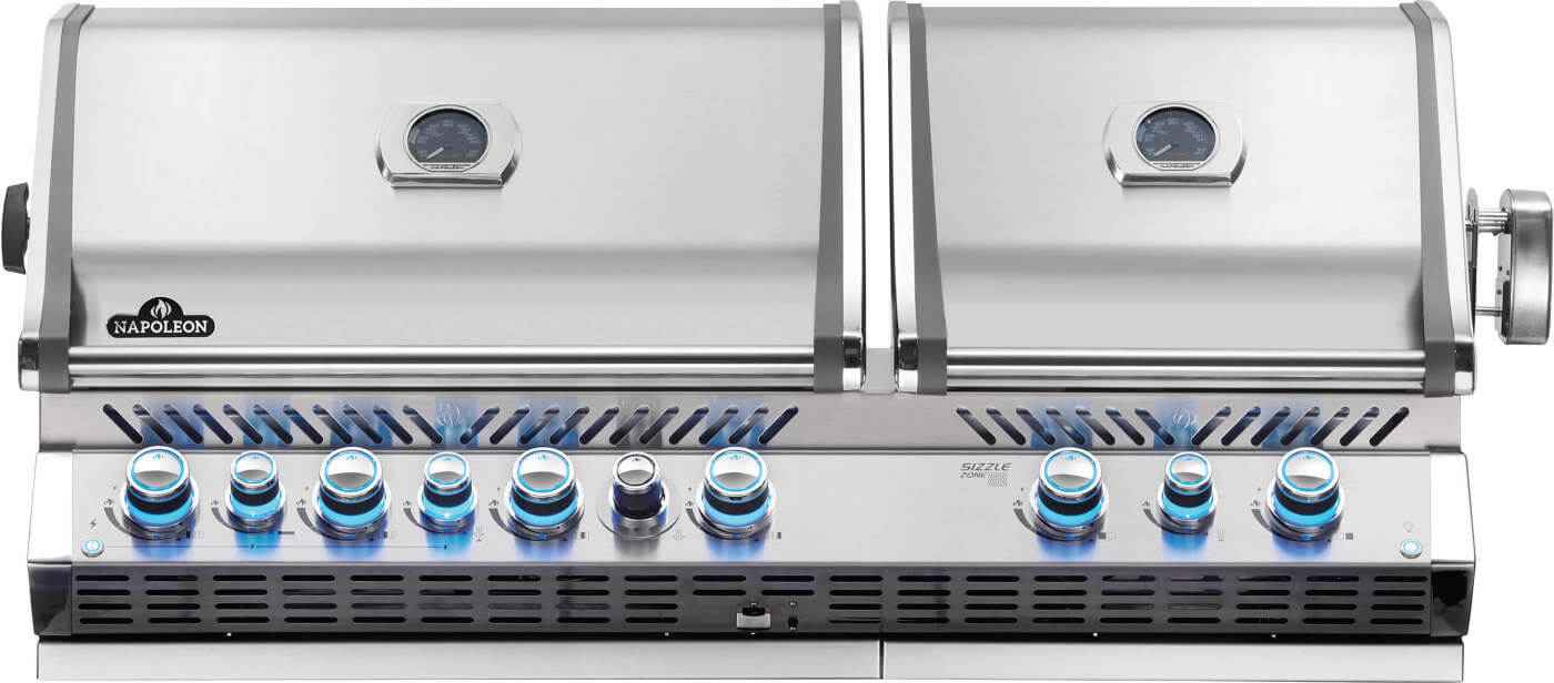 Elegant Patio Gas Grill - Built-in Prestige PRO™ 825 with Infrared Rear Burner
