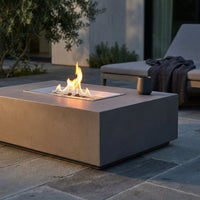 Concrete Fire Pit Table - Rectangular — Studio Shot