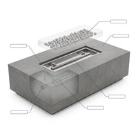 Concrete Fire Pit Table - Rectangular — How It Works