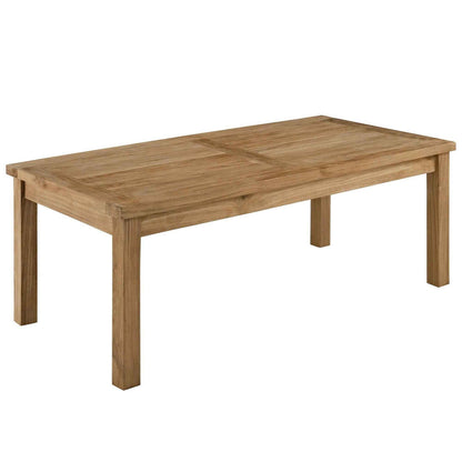 Elegant Patio Marina Teak Outdoor Seating Set - 10-Piece Modway Collection