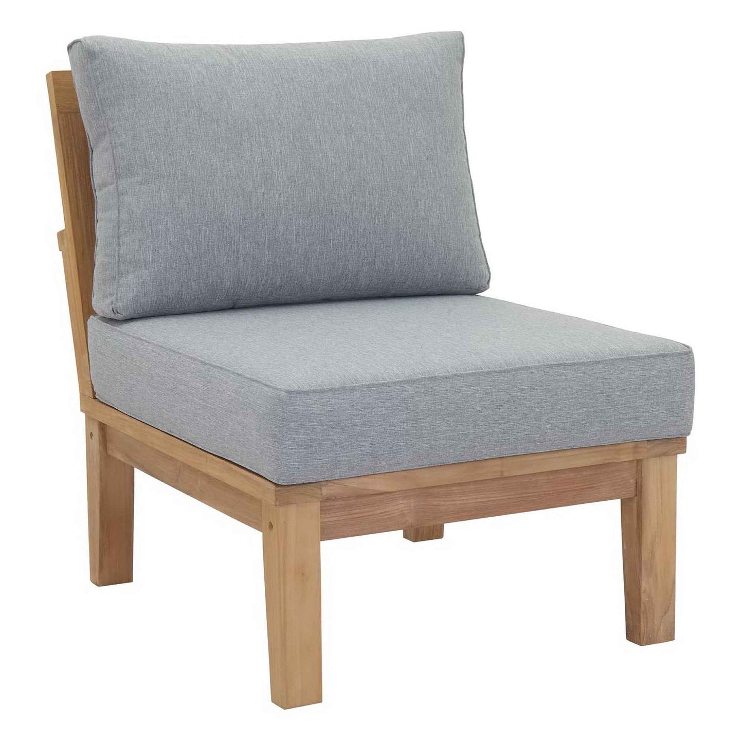 Patio Teak Sectional Set - Elegant Patio Marina 8-Piece Outdoor Teak Sectional Set by Modway