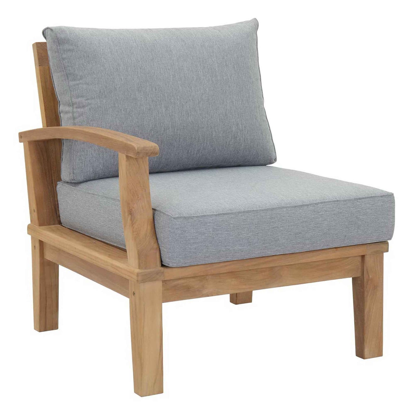 Patio Teak Sectional Set - Elegant Patio Marina 8-Piece Outdoor Teak Sectional Set by Modway