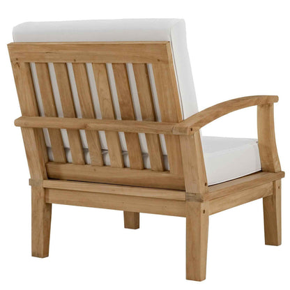 Patio Teak Sectional Set - Elegant Patio Marina 8-Piece Outdoor Teak Sectional Set by Modway