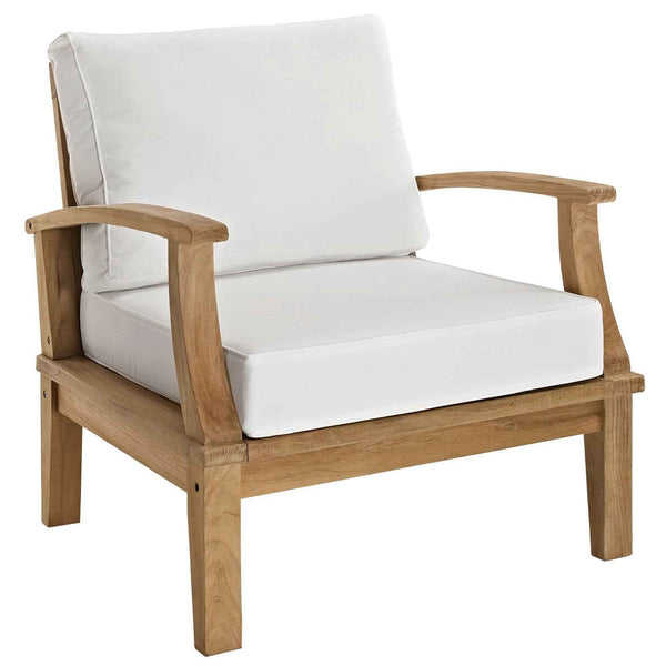 Patio Teak Sectional Set - Elegant Patio Marina 8-Piece Outdoor Teak Sectional Set by Modway