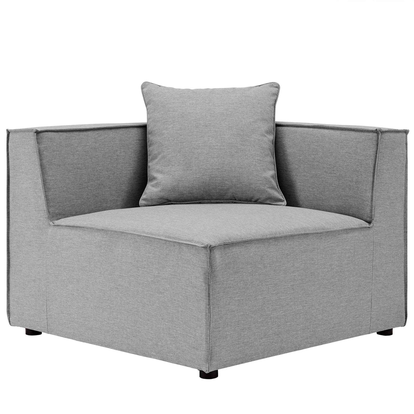Elegant Patio Sectional Sofa - Saybrook 8-Piece Outdoor Upholstered Sofa by Modway