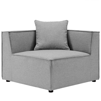 Elegant Patio Sectional Sofa - Saybrook 8-Piece Outdoor Upholstered Sofa by Modway