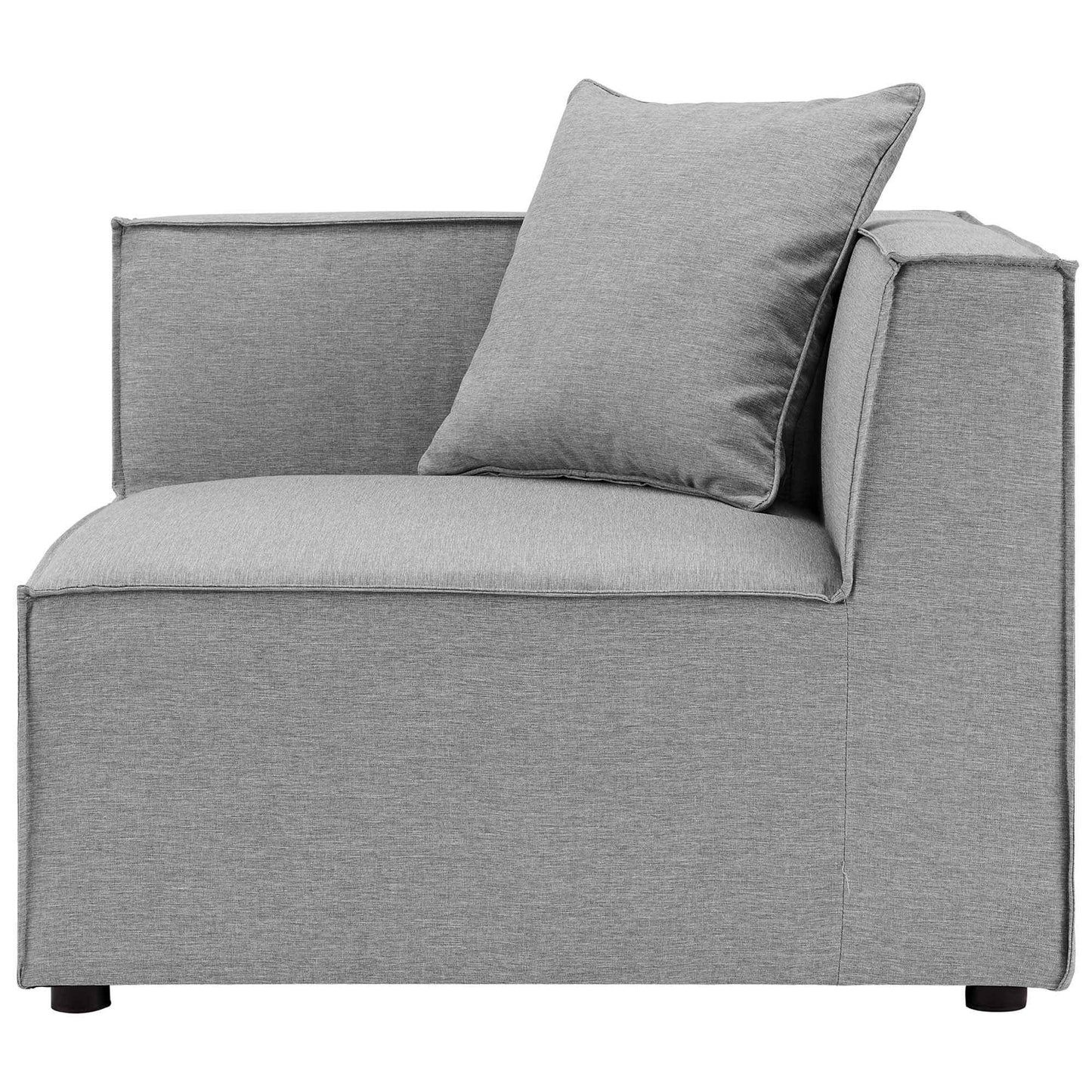 Elegant Patio Sectional Sofa - Saybrook 8-Piece Outdoor Upholstered Sofa by Modway
