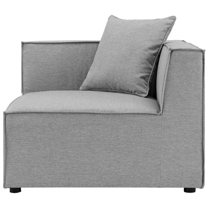 Elegant Patio Sectional Sofa - Saybrook 8-Piece Outdoor Upholstered Sofa by Modway