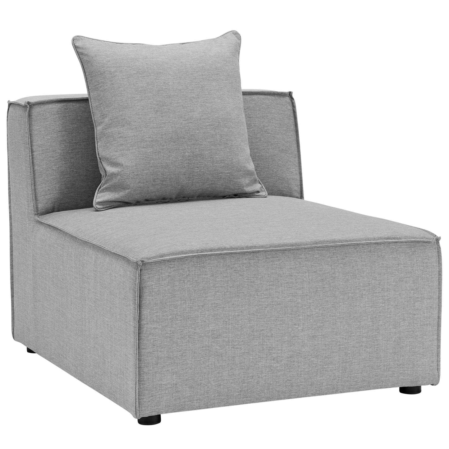 Elegant Patio Sectional Sofa - Saybrook 8-Piece Outdoor Upholstered Sofa by Modway