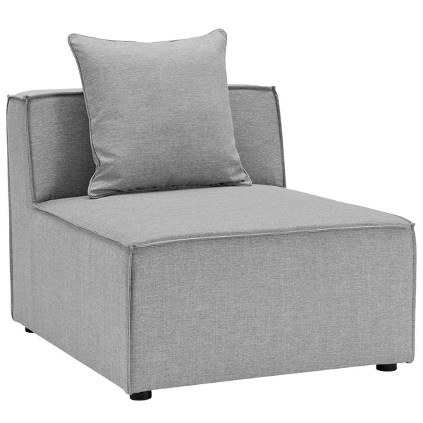 Elegant Patio Sectional Sofa - Saybrook 8-Piece Outdoor Upholstered Sofa by Modway