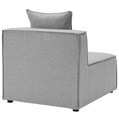 Elegant Patio Sectional Sofa - Saybrook 8-Piece Outdoor Upholstered Sofa by Modway