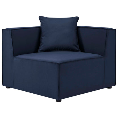 Elegant Patio Sectional Sofa - Saybrook 8-Piece Outdoor Upholstered Sofa by Modway