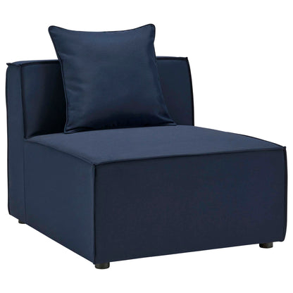 Elegant Patio Sectional Sofa - Saybrook 8-Piece Outdoor Upholstered Sofa by Modway