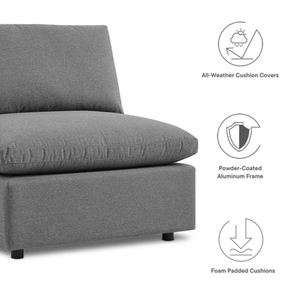 Elegant Patio Outdoor Sectional Sofa Set by Modway, Stylish 5-Piece Furniture for Patios