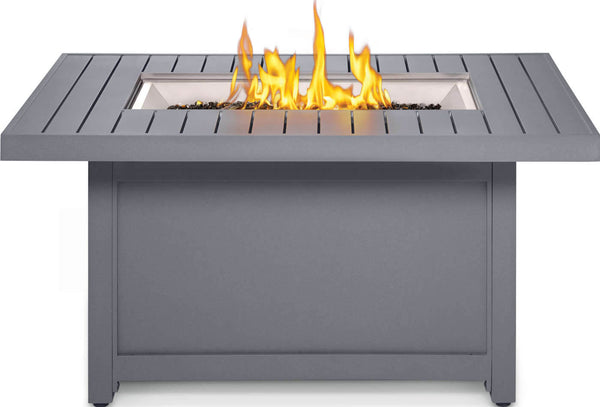 Patioflame Table - Elegant Patio Hamptons Rectangle Fire Table