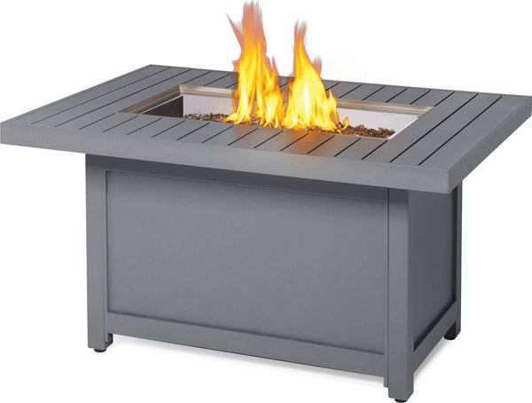 Patioflame Table - Elegant Patio Hamptons Rectangle Fire Table