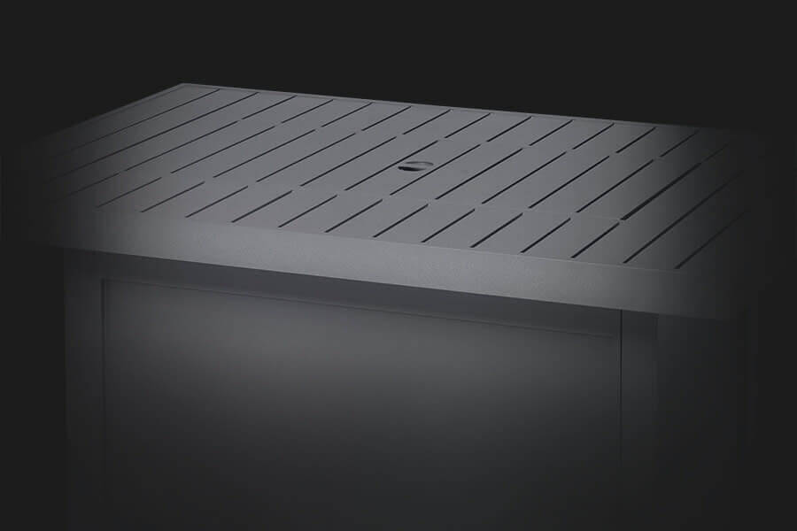 Patioflame Table - Elegant Patio Hamptons Rectangle Fire Table