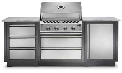 Patio Outdoor Kitchen Gas Grill - elegant patio OASIS™ 100 with Built-in 500 Series 32" Grill