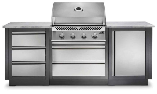 Patio Outdoor Kitchen Gas Grill - elegant patio OASIS™ 100 with Built-in 500 Series 32" Grill