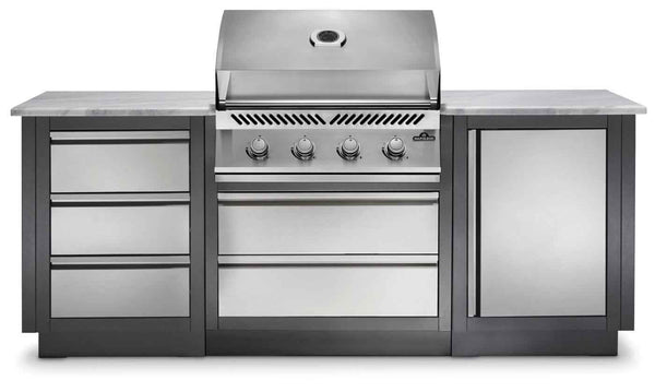 Patio Outdoor Kitchen Gas Grill - elegant patio OASIS™ 100 with Built-in 500 Series 32" Grill