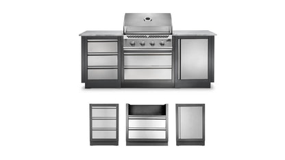 Patio Outdoor Kitchen Gas Grill - elegant patio OASIS™ 100 with Built-in 500 Series 32" Grill