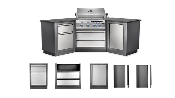 Patio Outdoor Kitchen Grill - elegant patio OASIS™ 200 with Built-in 700 Series 32" Gas Grill