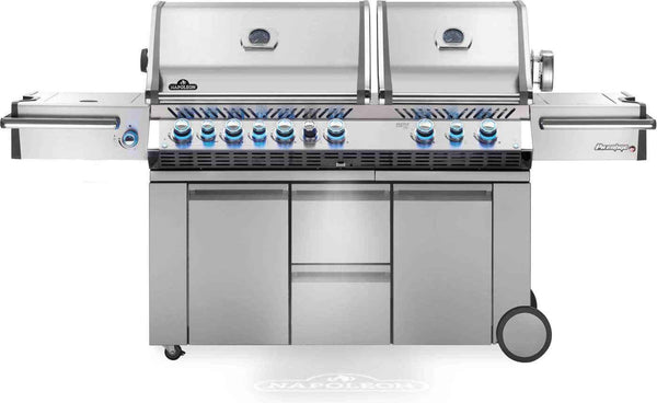 Elegant Patio Gas Grill Prestige PRO 825 RSBI with Power Side Burner and Infrared Features