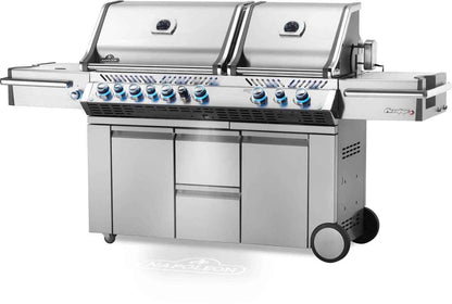 Elegant Patio Gas Grill Prestige PRO 825 RSBI with Power Side Burner and Infrared Features
