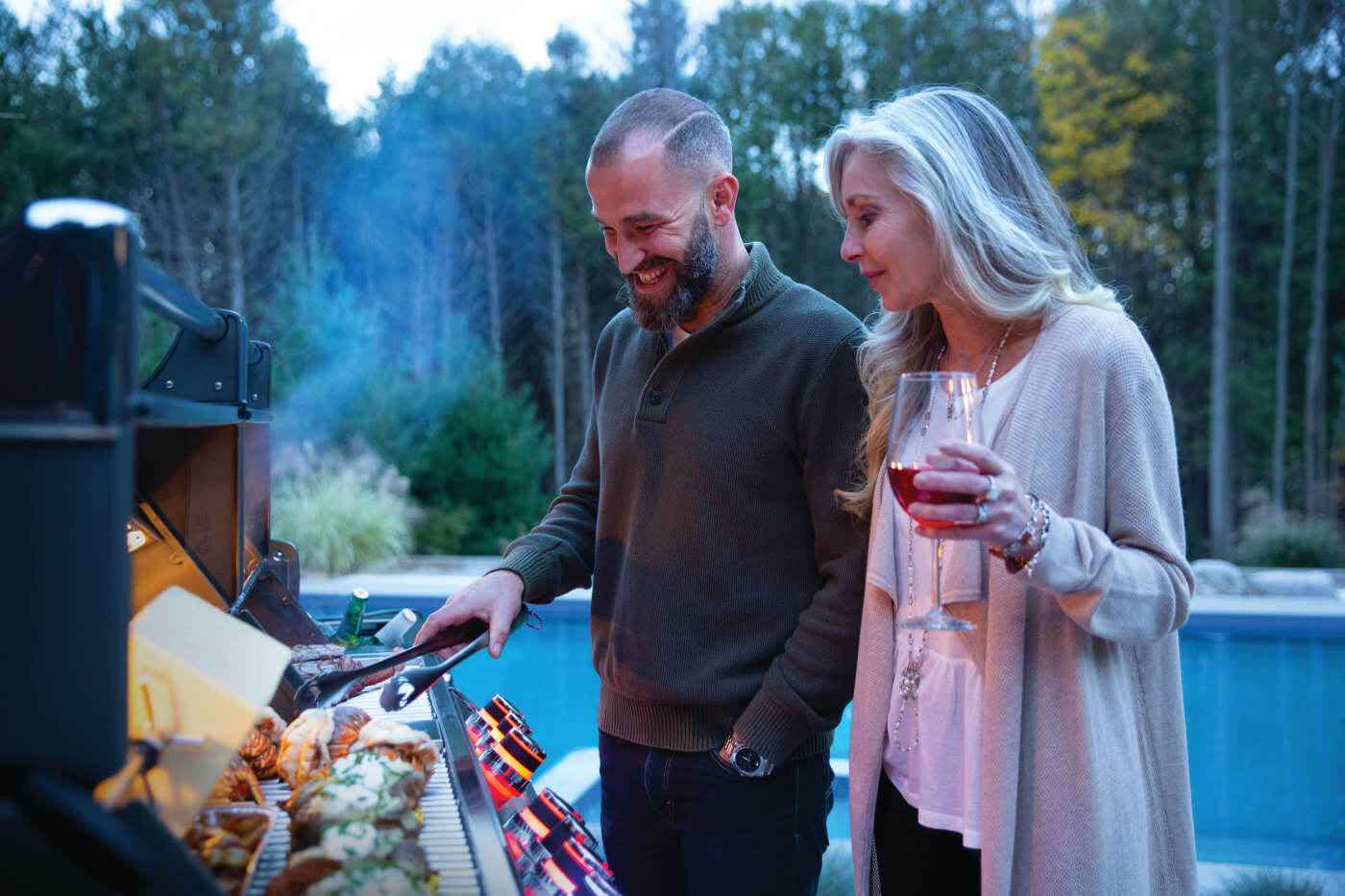 Elegant Patio Gas Grill Prestige PRO 825 RSBI with Power Side Burner and Infrared Features