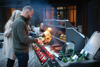Elegant Patio Gas Grill Prestige PRO 825 RSBI with Power Side Burner and Infrared Features