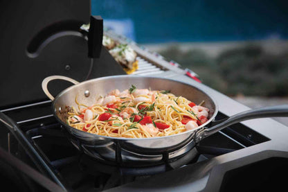 Elegant Patio Gas Grill Prestige PRO 825 RSBI with Power Side Burner and Infrared Features