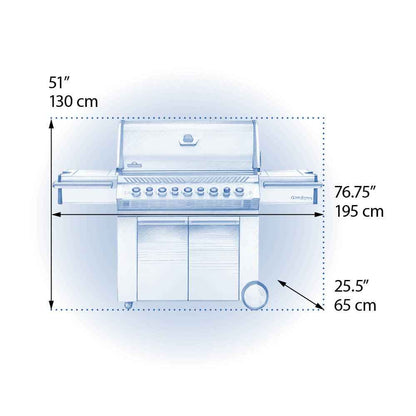Elegant Patio Gas Grill Prestige PRO 665 RSIB with Infrared Side and Rear Burners